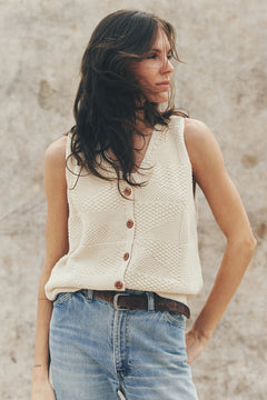 WOMEN'S COTTON SWEATER VEST