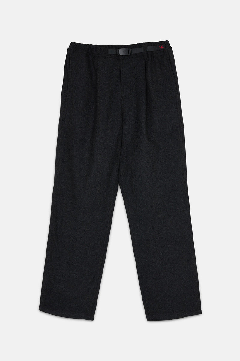 Wool relaxed pleated trouser