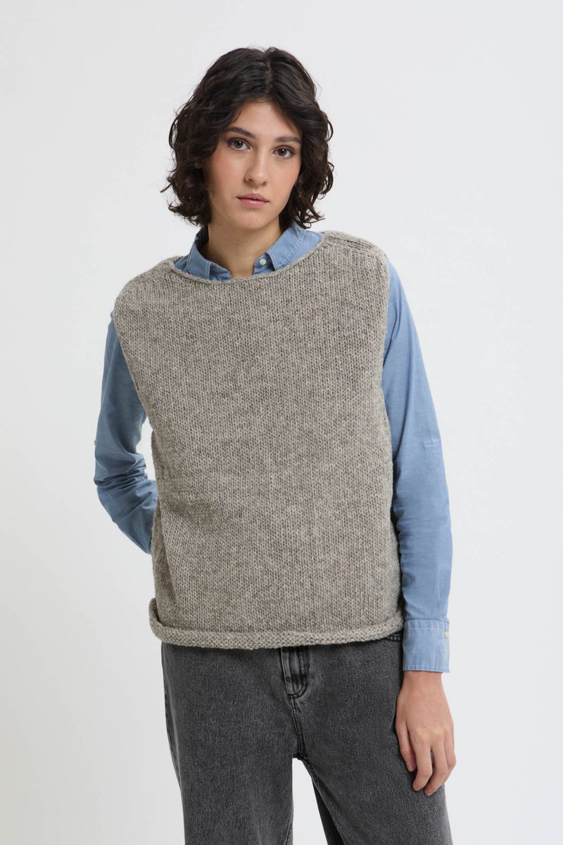 Gilet in maglia peruviana