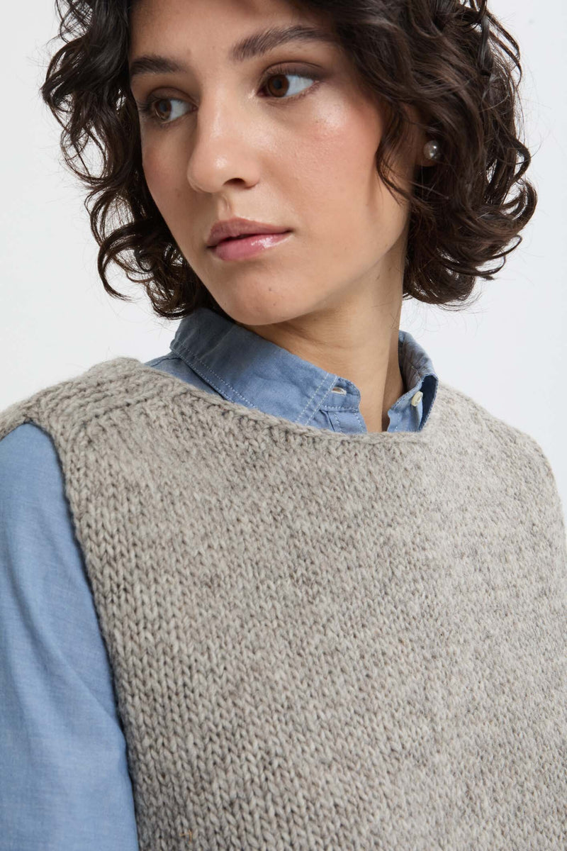 Gilet in maglia peruviana