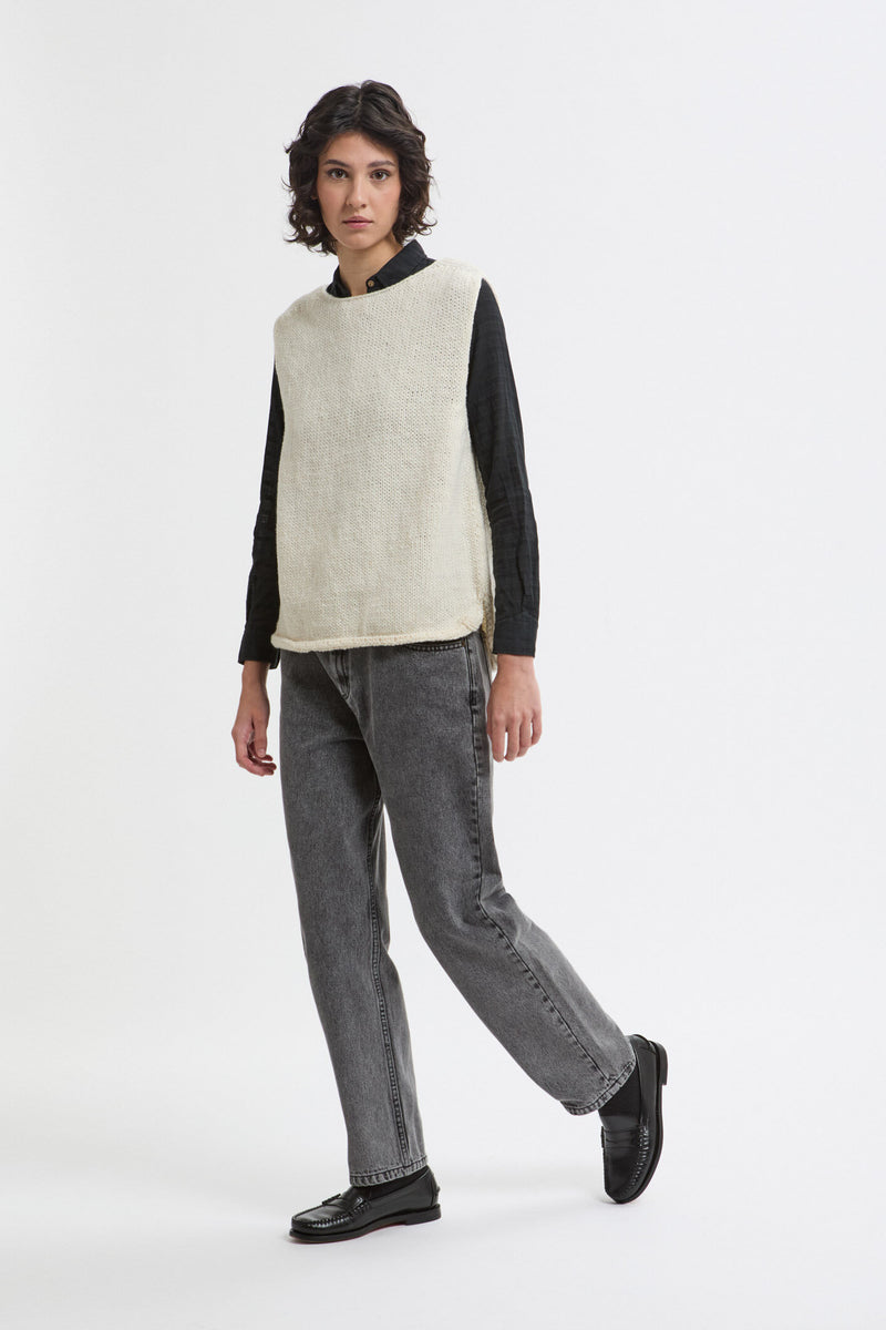 Gilet in maglia peruviana