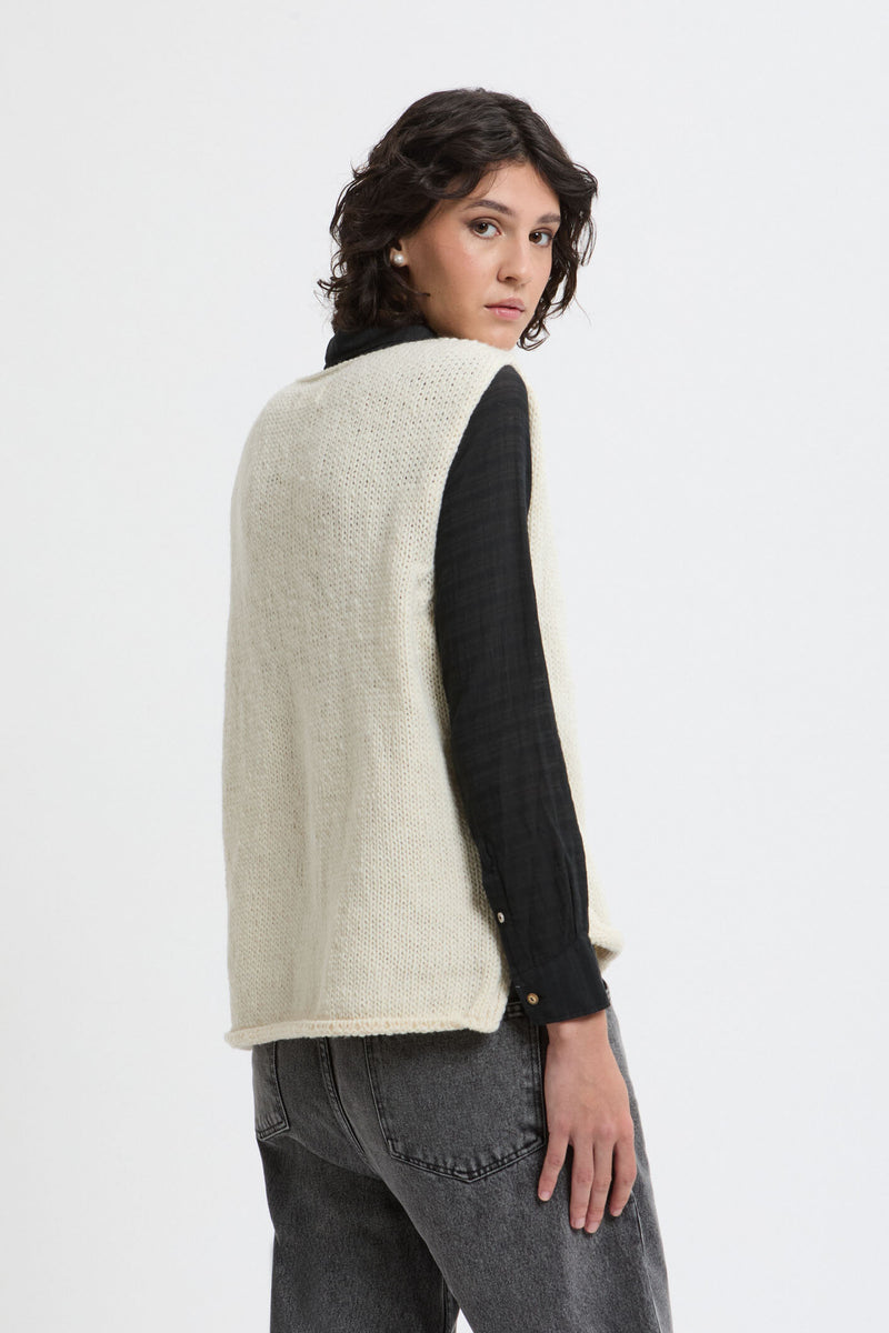 Gilet in maglia peruviana
