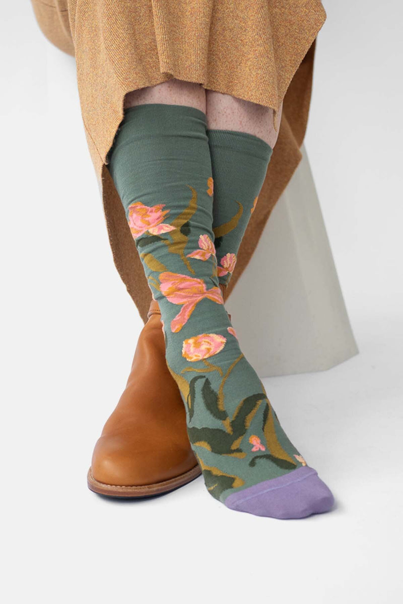 Cedar Orchid Socks