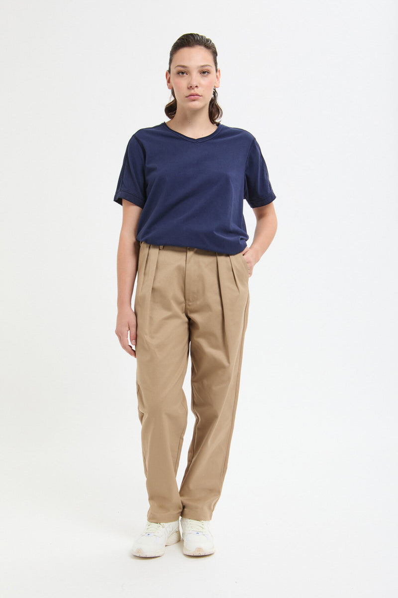 Pantaloni in twill a vestibilità rilassata