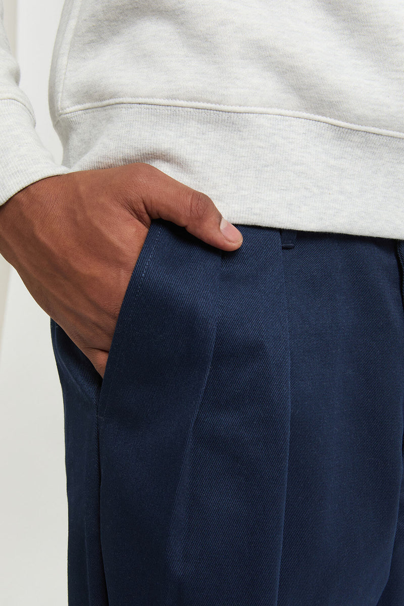Pantaloni in twill a vestibilità rilassata