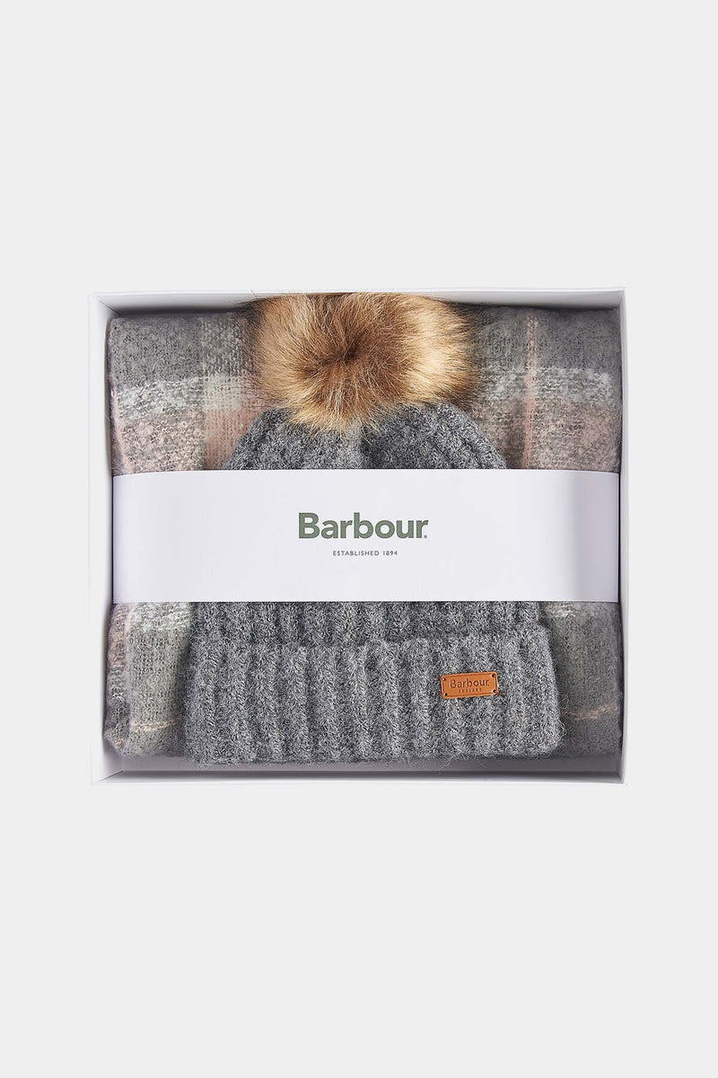 Saltburn Beanie And Tartan Scarf Gift Set