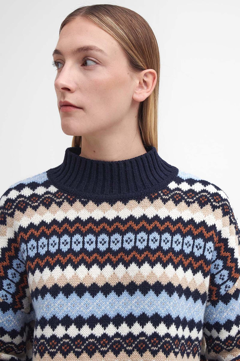 Maglione a collo alto Larisa Fair Isle