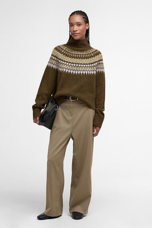 Lorrie Fair Isle Roll-Neck Jumper