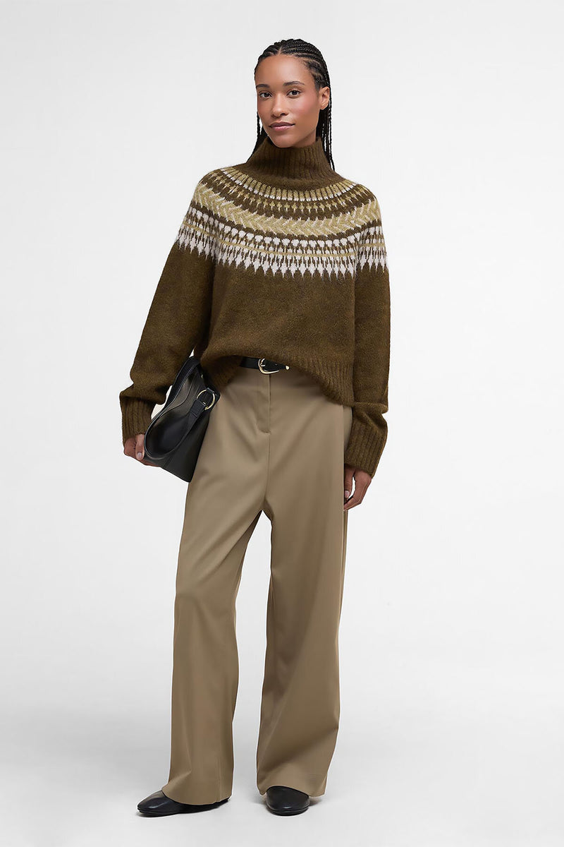 Lorrie Fair Isle Roll-Neck Jumper