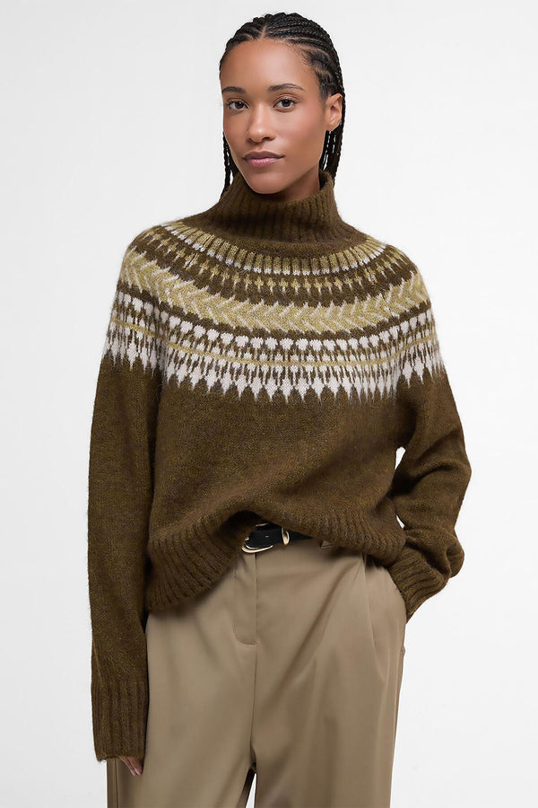 Lorrie Fair Isle Roll-Neck Jumper
