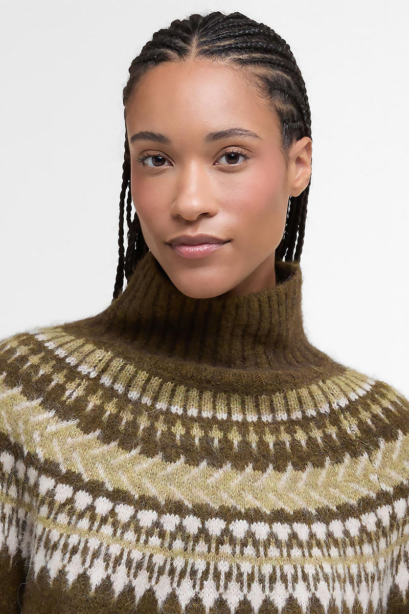 Lorrie Fair Isle Roll-Neck Jumper