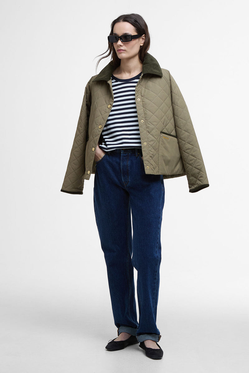 T-shirt Ferryside con motivo a righe