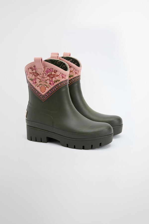 Barbour x FARM Rio Thais Ankle Wellingtons