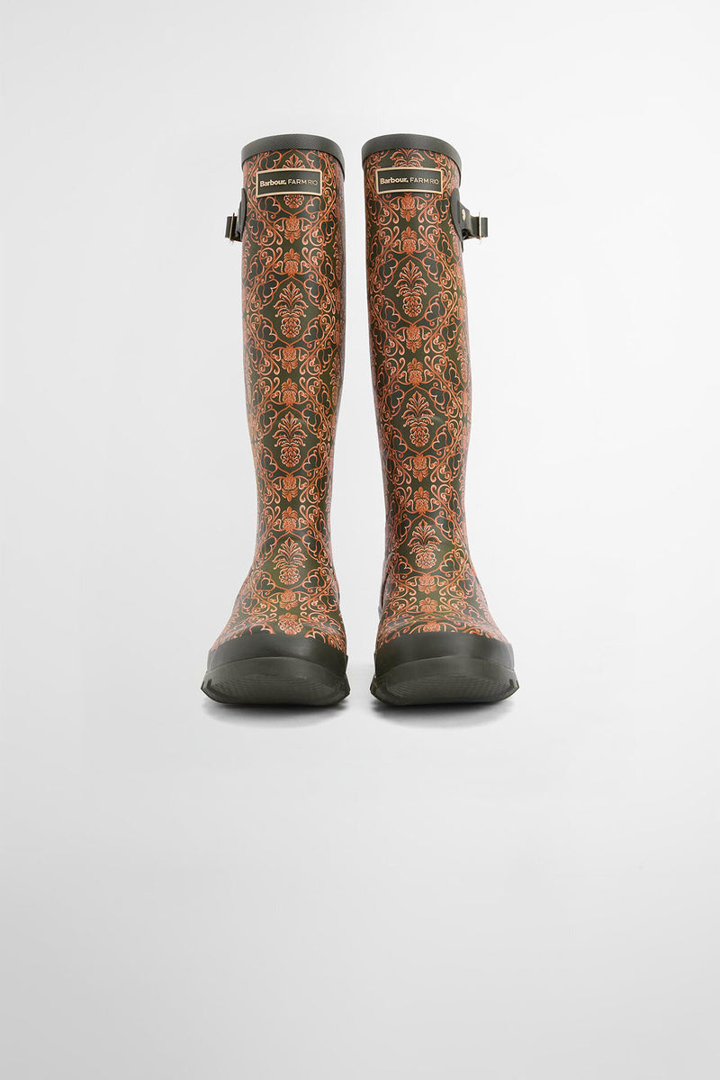 Stivali in gomma Cami Barbour x FARM Rio