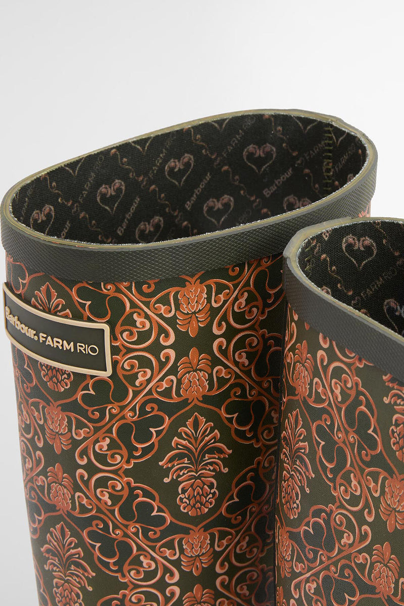 Stivali in gomma Cami Barbour x FARM Rio