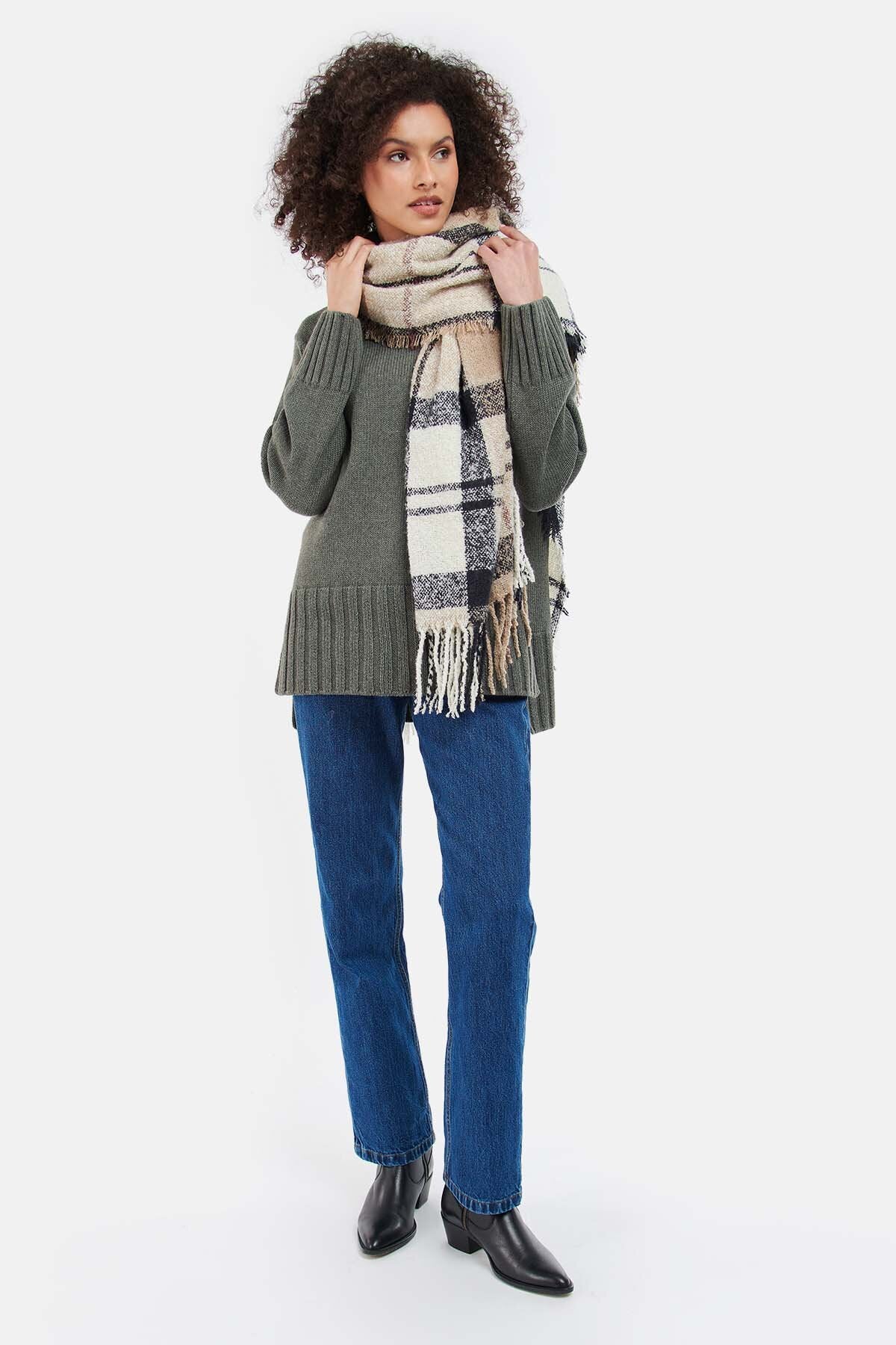 Ornella Venturi Sciarpa da donna/uomo in tartan fantasia check-check a