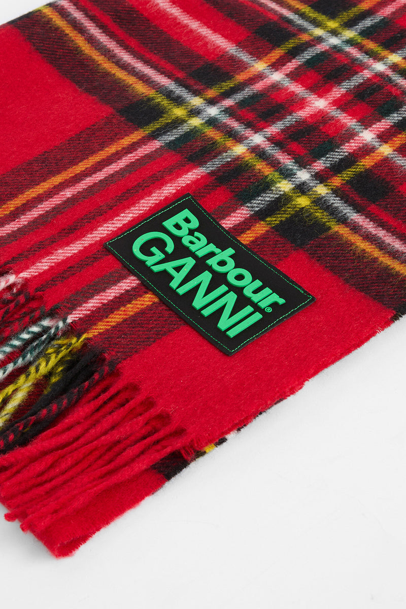 Sciarpa con motivo tartan Barbour x GANNI