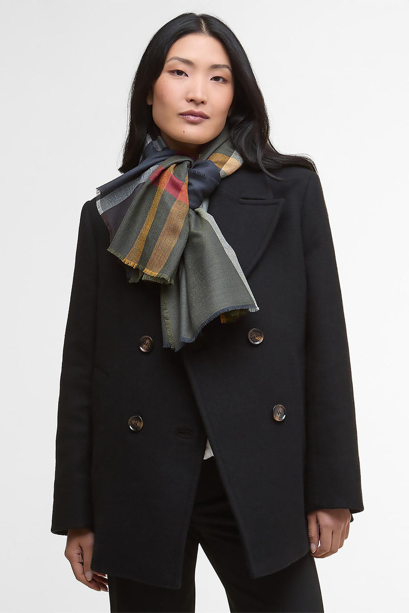 Saffron Tartan Lambswool Scarf