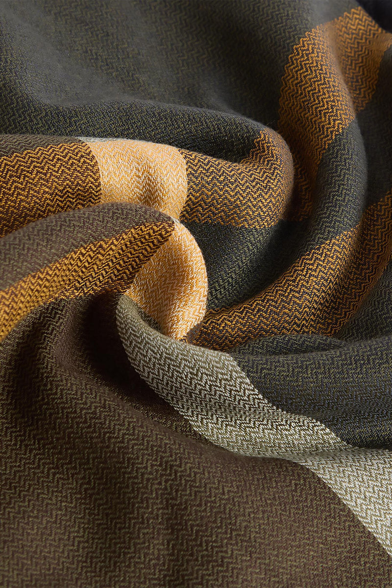 Saffron Tartan Lambswool Scarf