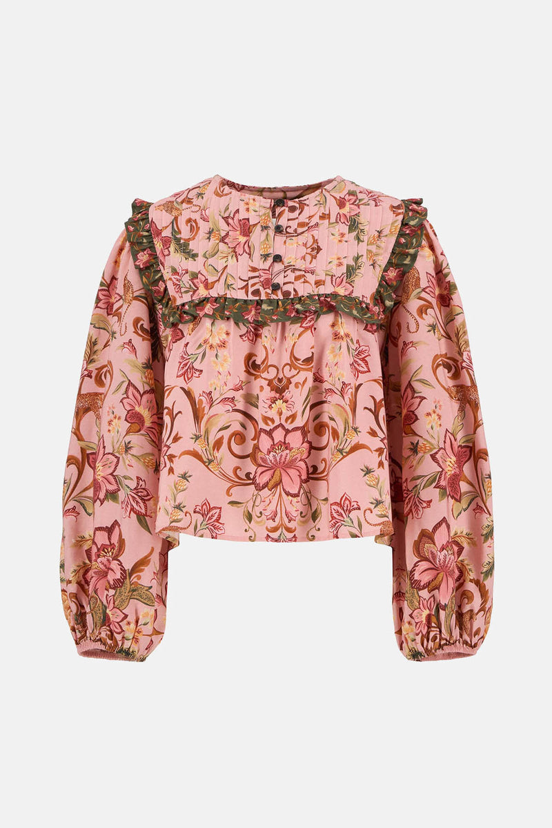 Blusa a maniche lunghe Cami Barbour x FARM Rio