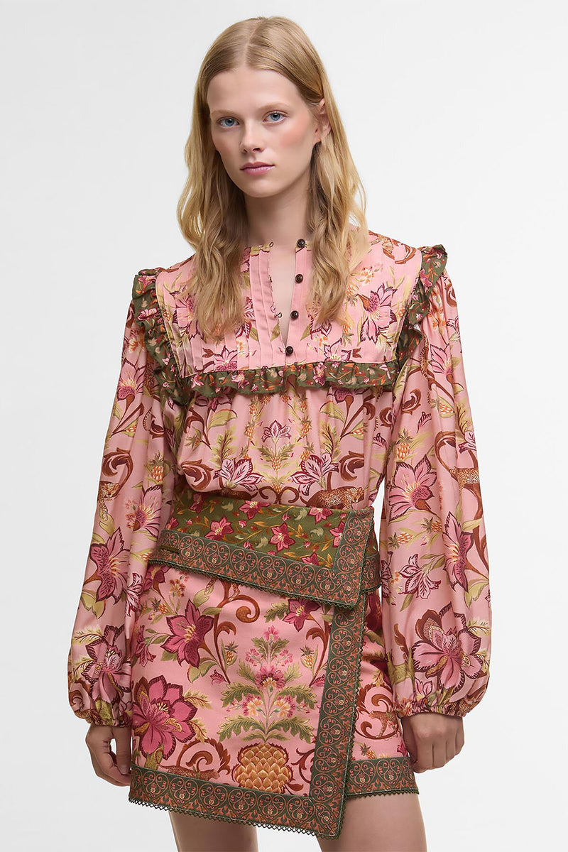 Blusa a maniche lunghe Cami Barbour x FARM Rio