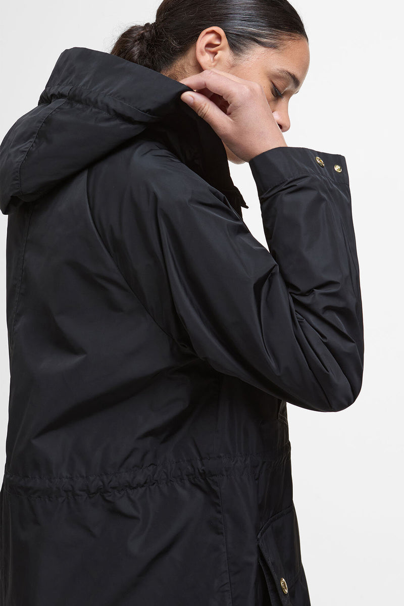 Barbour Lady Parka antipioggia Una Barbour Black/ancient tartan
