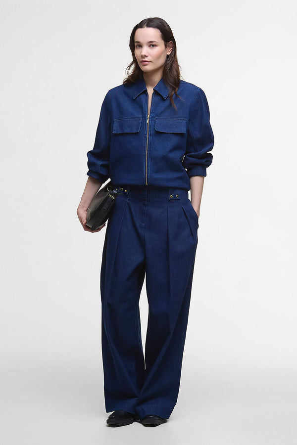 Arla Denim Wide-Leg Trousers