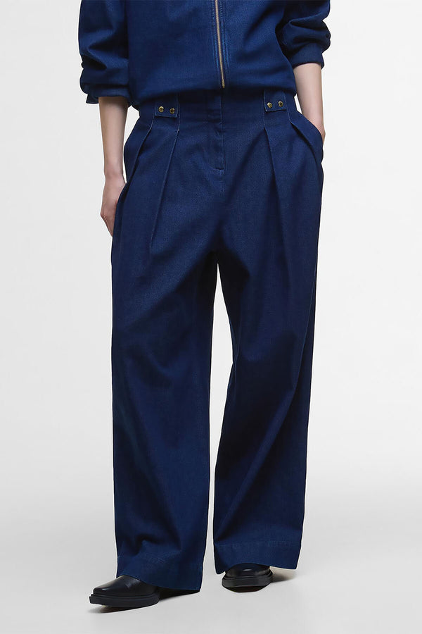 Arla Denim Wide-Leg Trousers