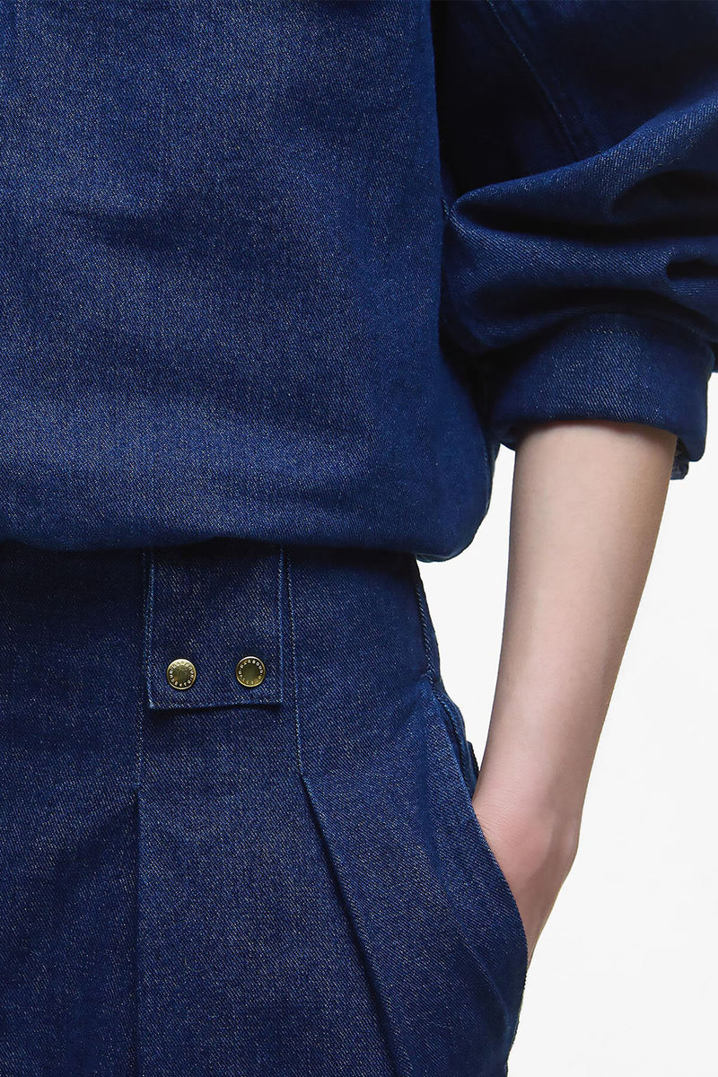 Arla Denim Wide-Leg Trousers