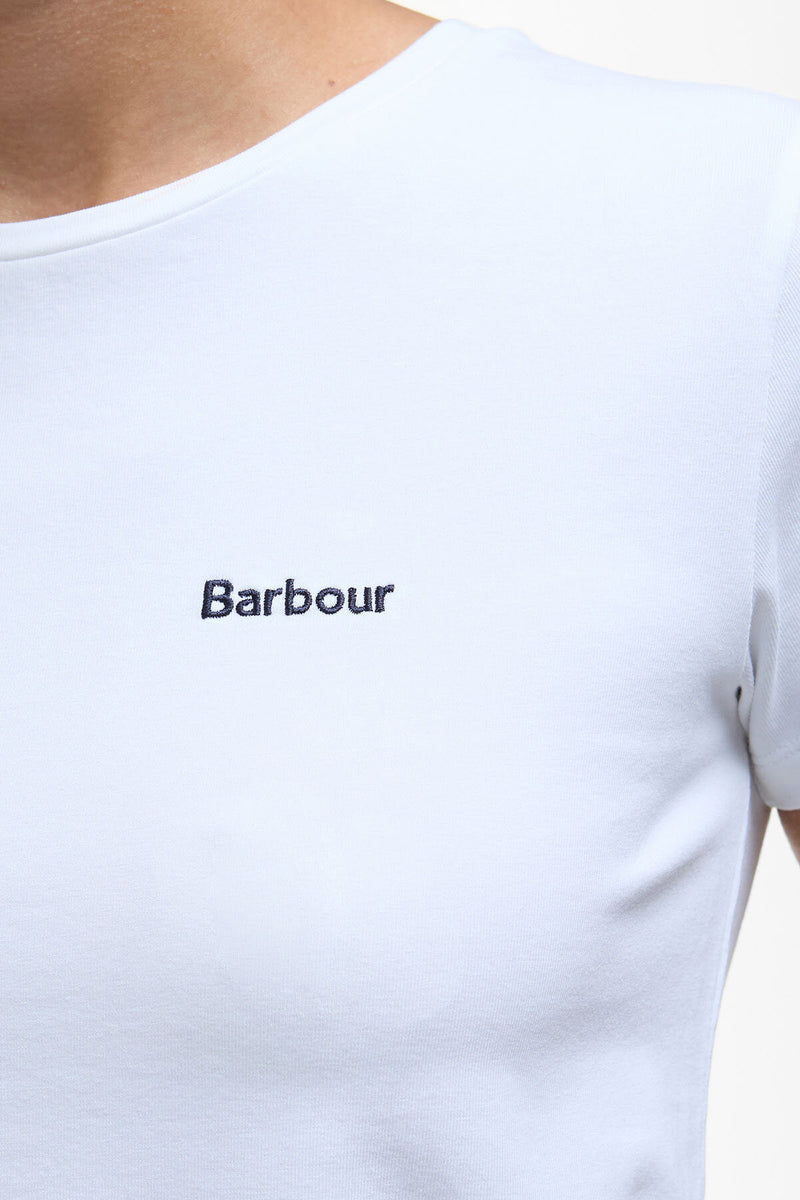 T-shirt con logo Saltford Barbour