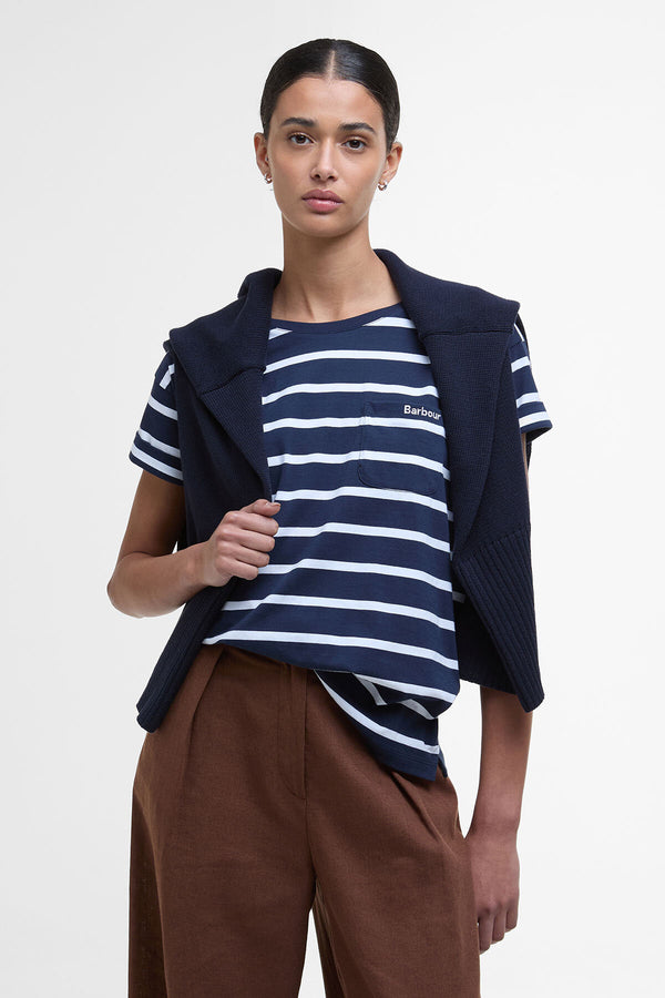 T-shirt Otterburn con motivo a righe Barbour