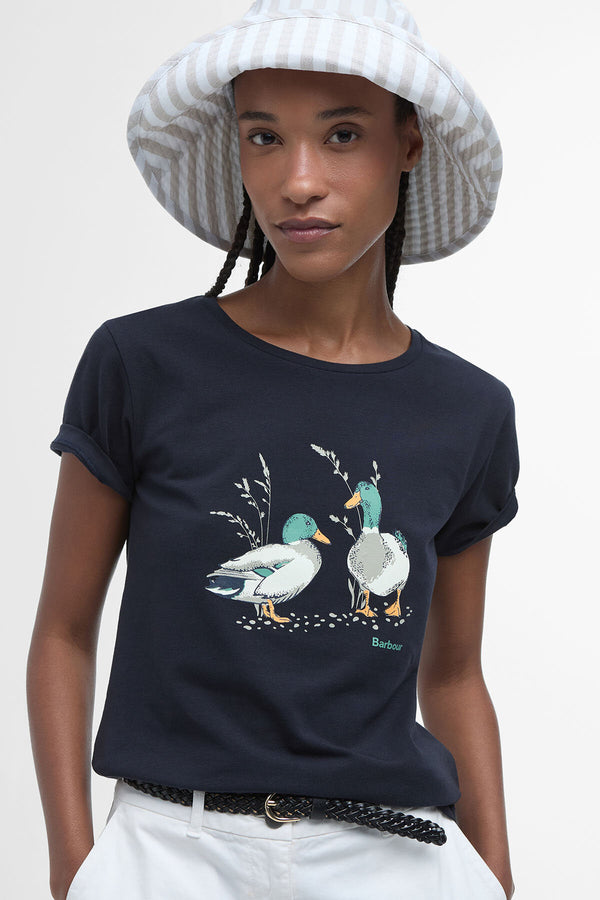 T-shirt con stampa Penfor Barbour