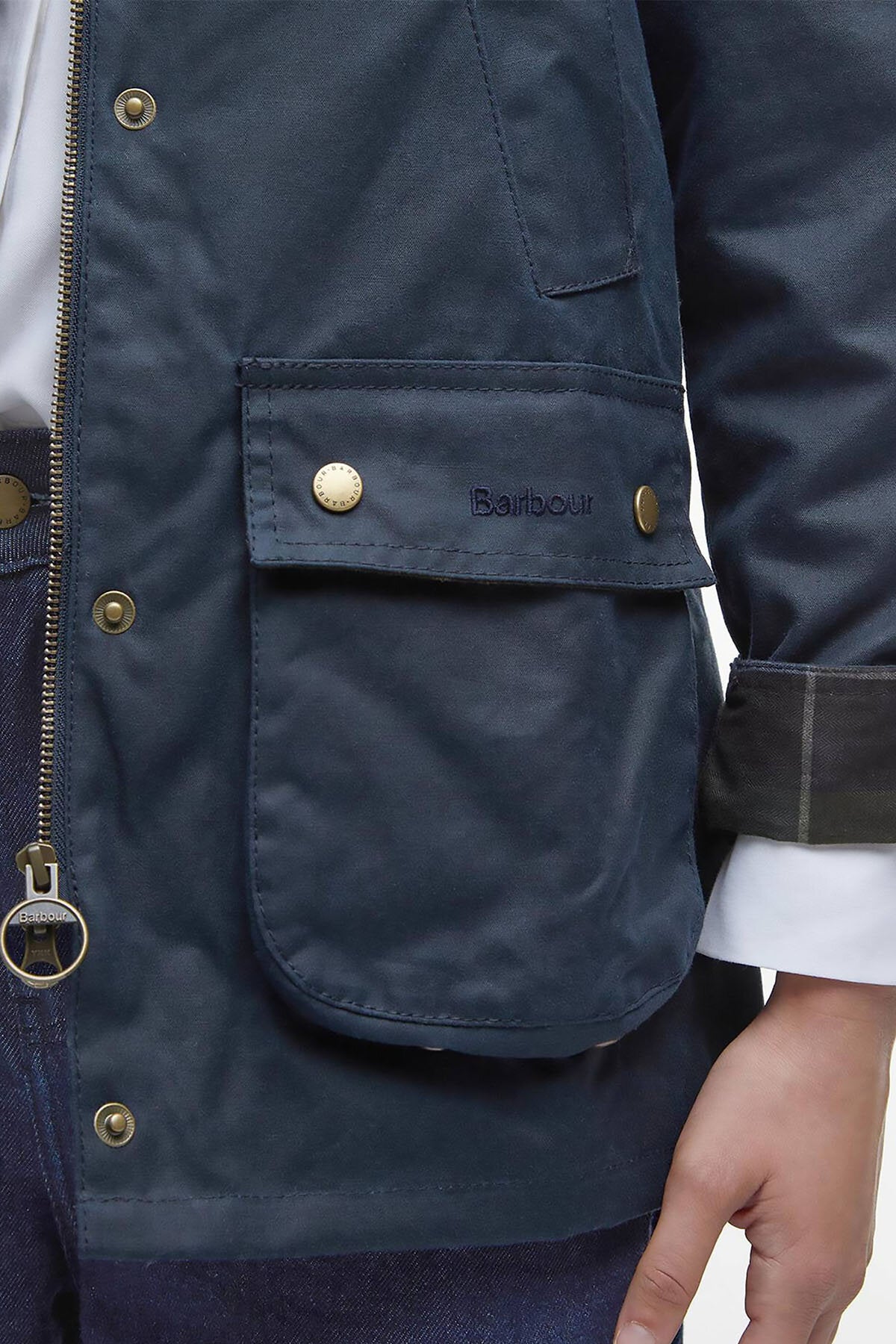 Acorn Wax Jacket Navy by Barbour Lady Women WP Store