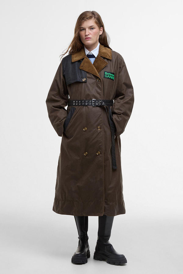 Barbour Ganni Wax Trench