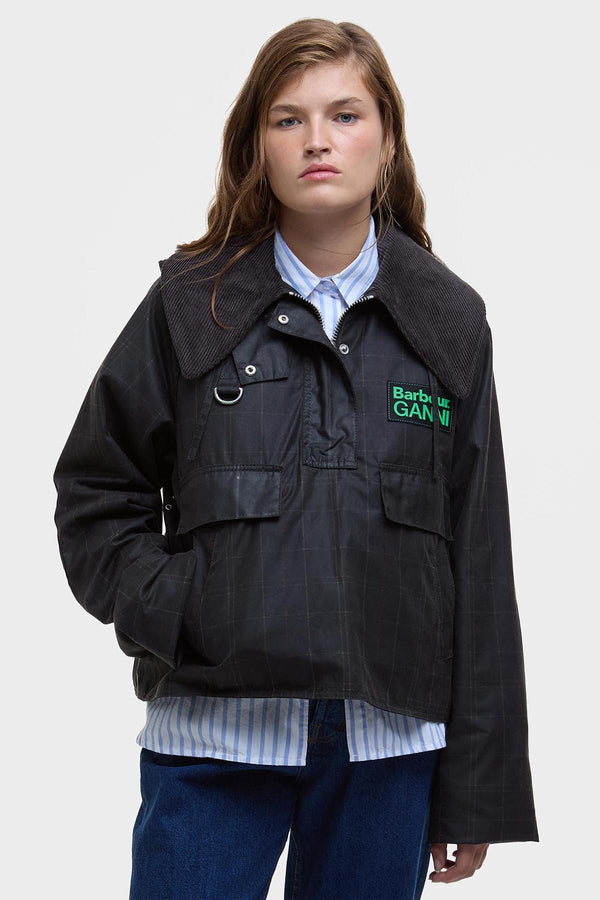 Barbour Ganni Wax Anorak Smock