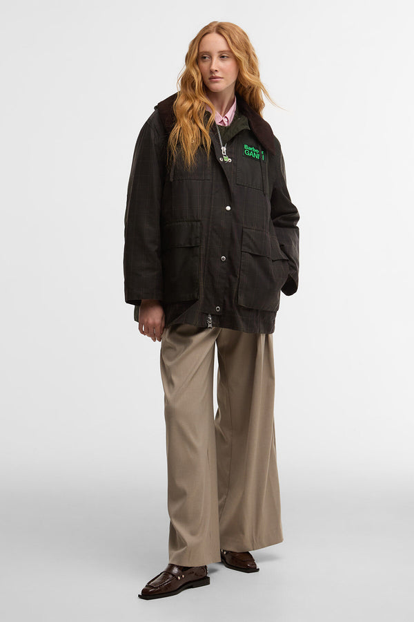 Zara, Cappotto/ Giacca Da Donna Trapuntata E Cerata Brown Taglia Unica - Foto 2