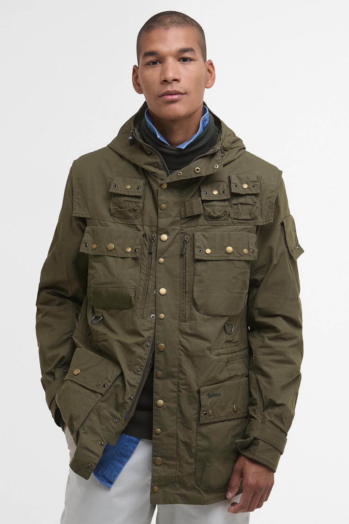 Barbour x TO KI TO Field Utility Casual Jacket Dusky green by