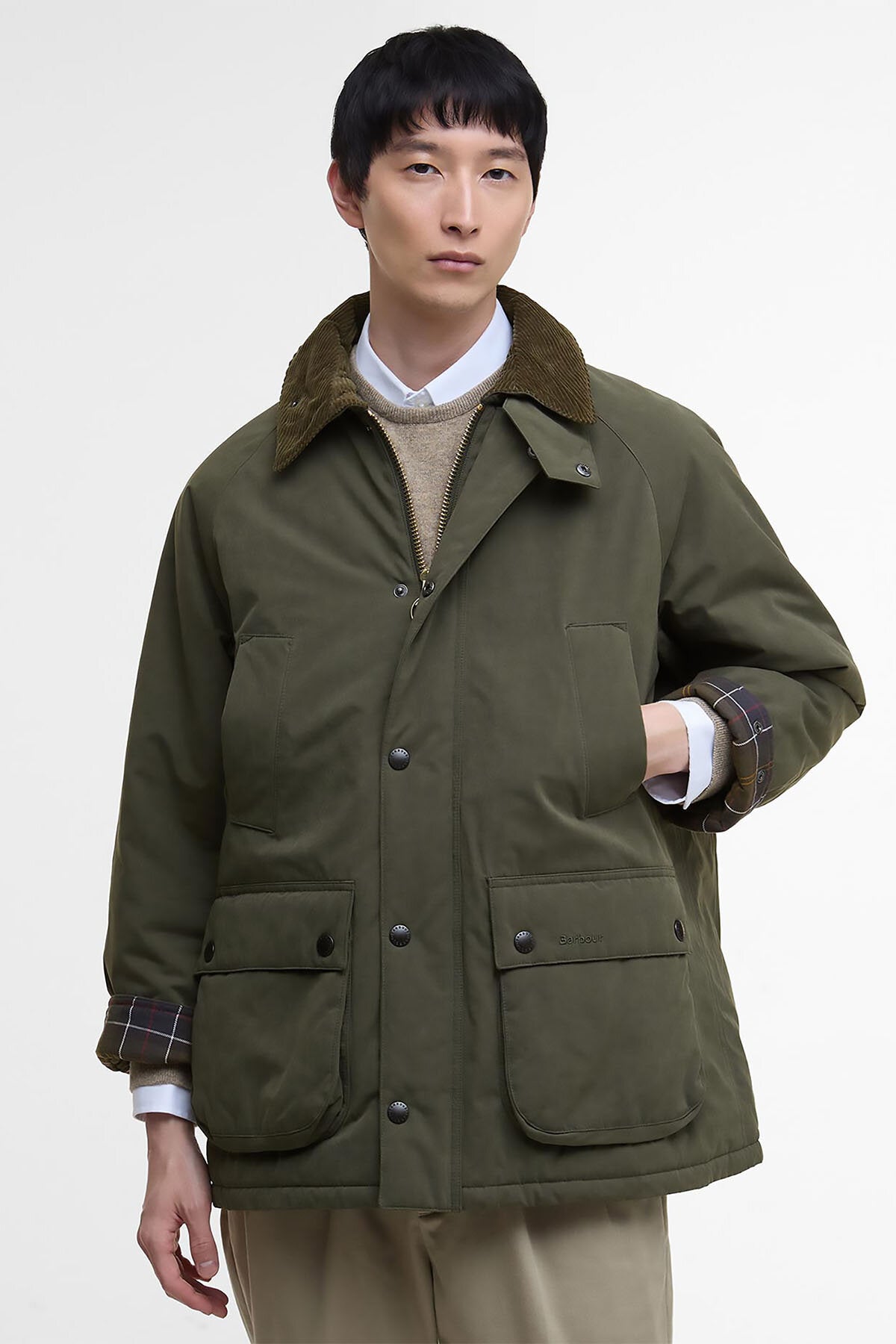 Barbour Oversized Bedale Padded Casual Jacket Olive by Barbour