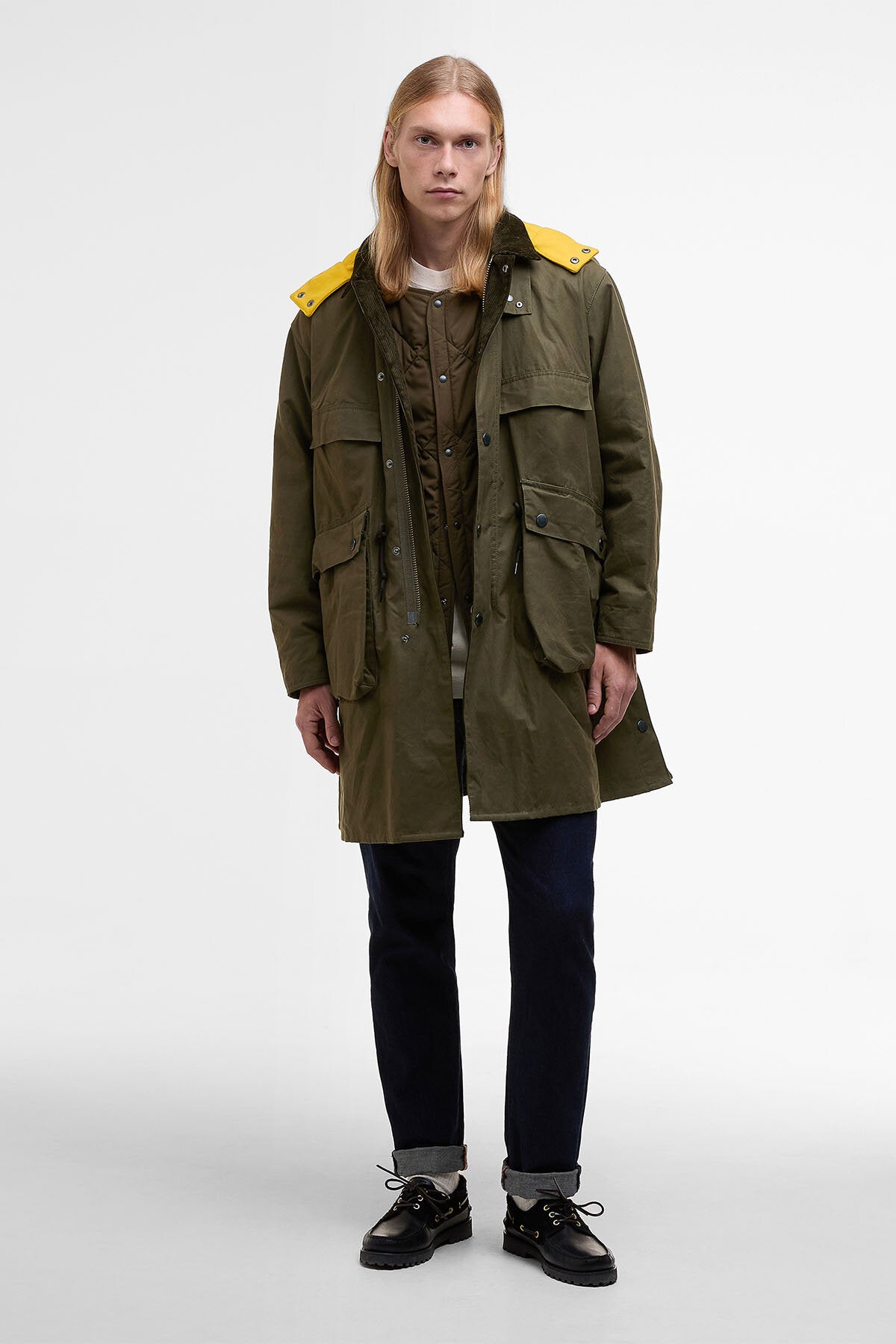 Barbour x Kaptain Sunshine Oversized Bedale Casual Field Coat