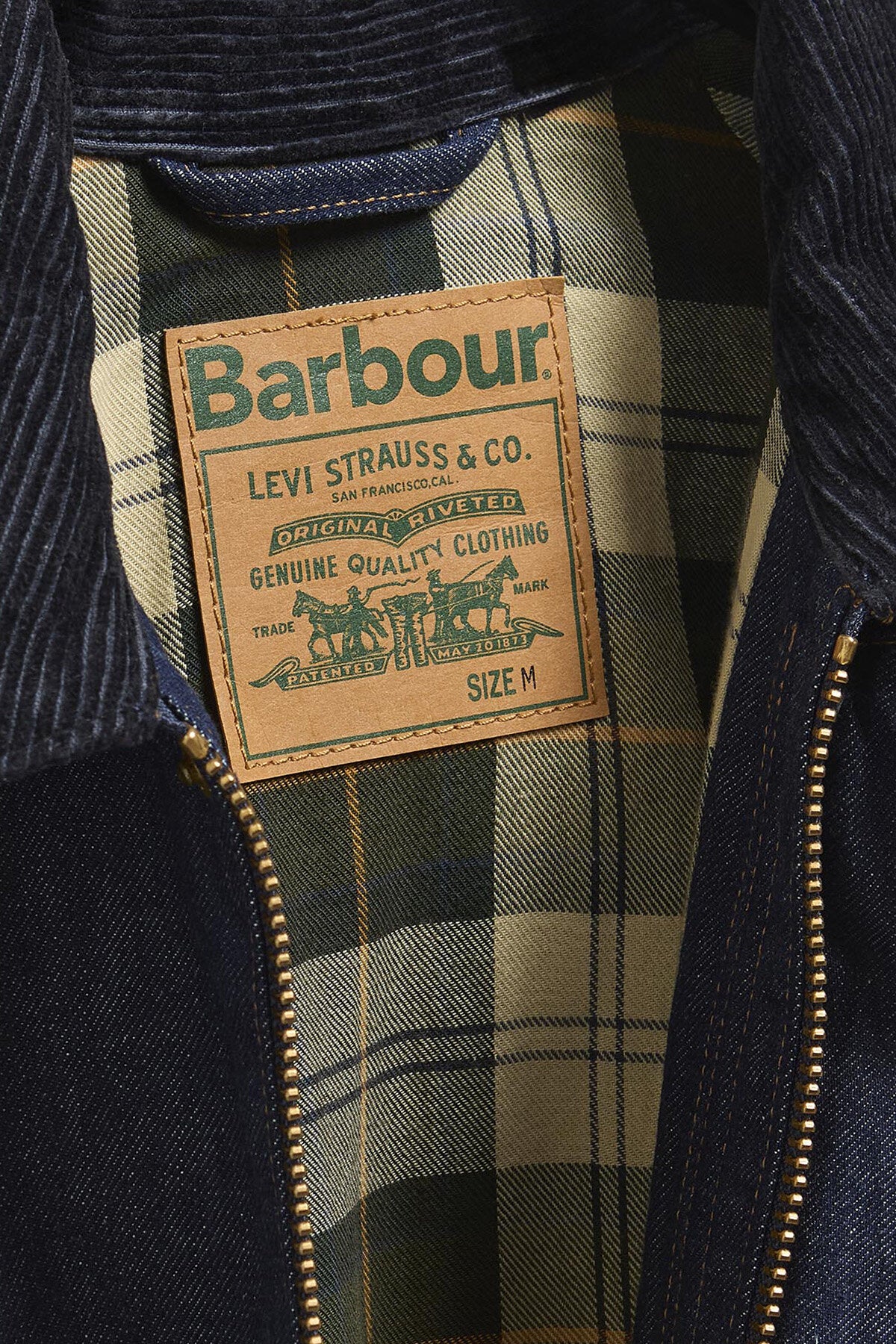 Barbour Giacca in denim Bedale oversize Barbour x Levi's Dark
