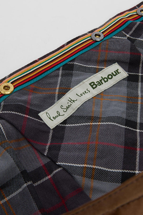 Cappuccio cerato Paul Smith loves Barbour