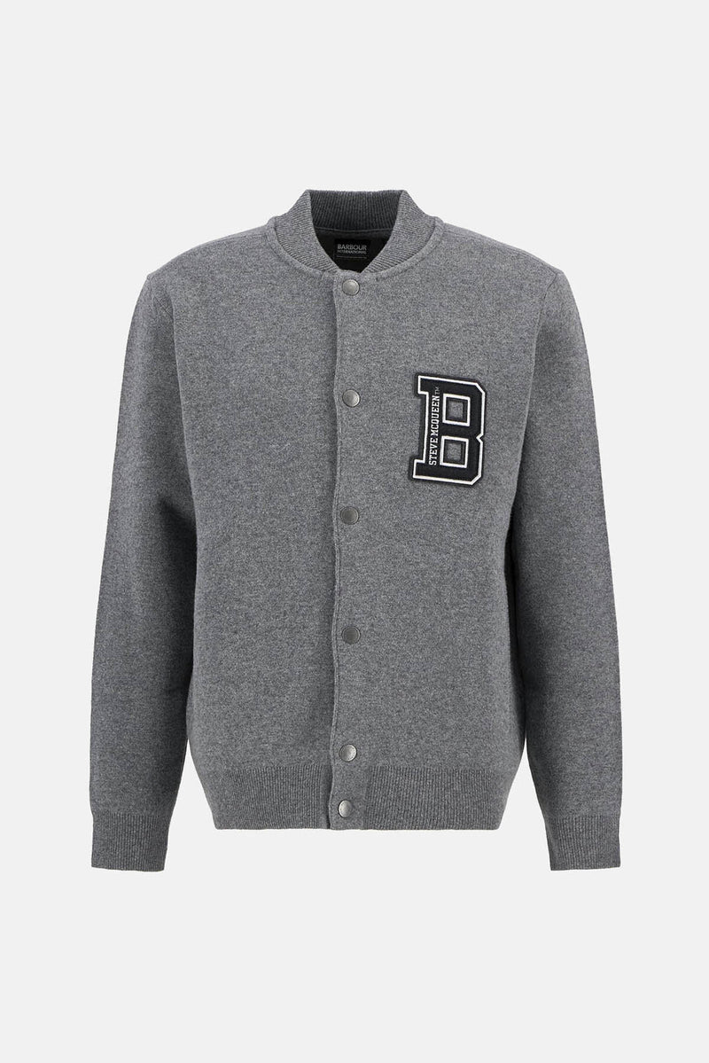 Letterman Knitted Bomber Jacket