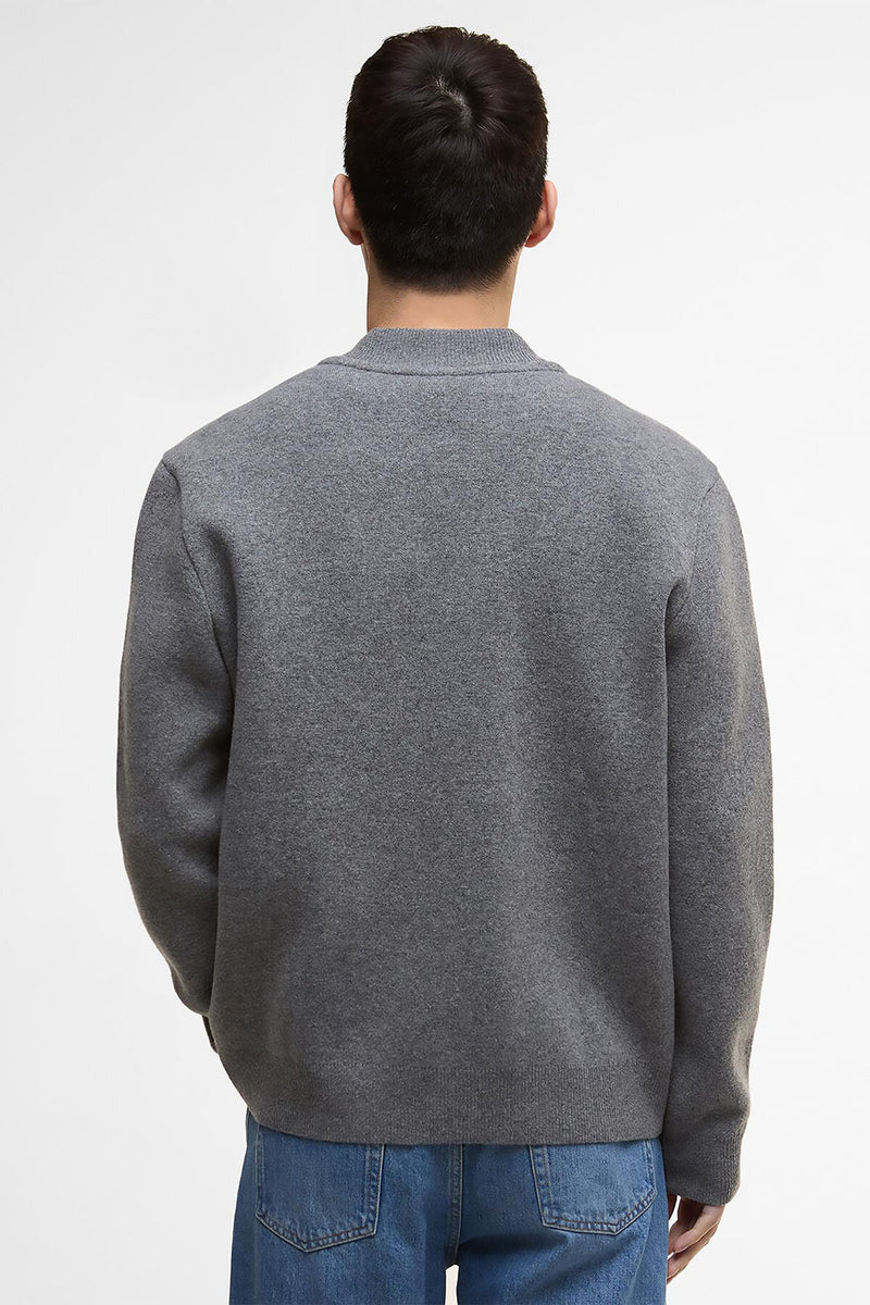 Letterman Knitted Bomber Jacket