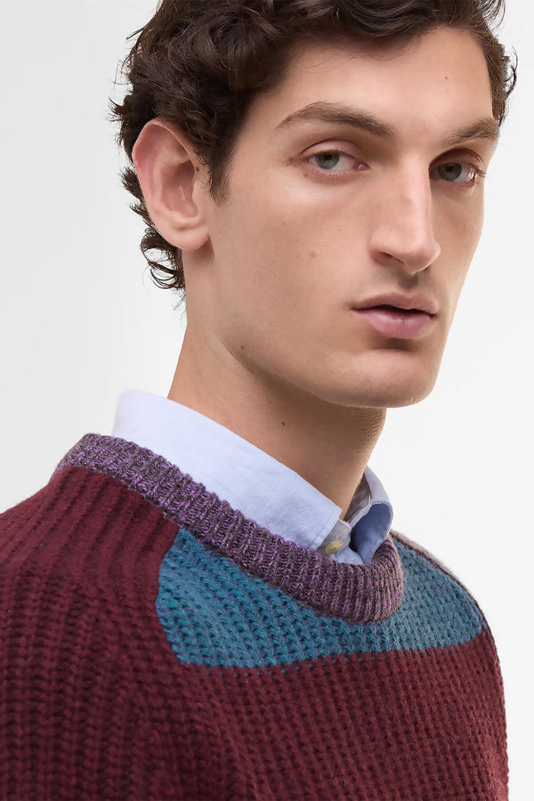 Maglione girocollo a righe multicolor Paul Smith loves Barbour