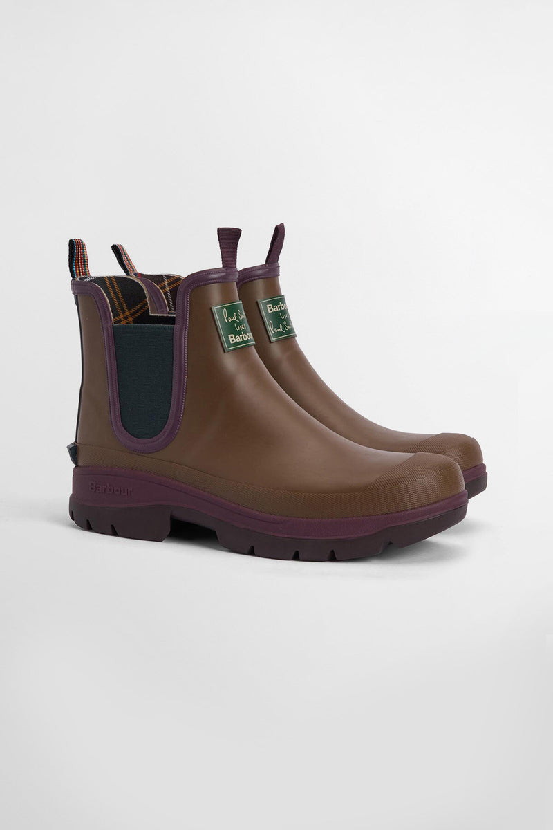 Paul Smith loves Barbour Ankle Wellingtons Tan by Barbour Footwear