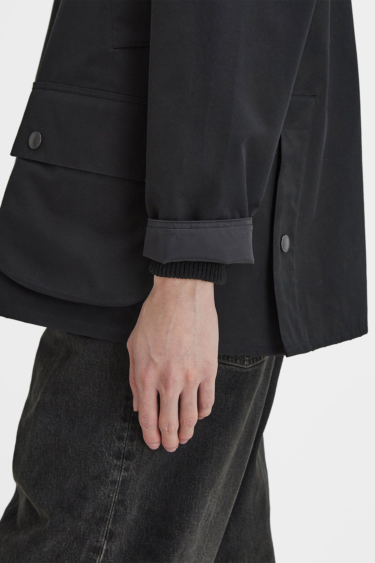 Barbour Classic Bedale Showerproof Jacket Black by Barbour | Men 