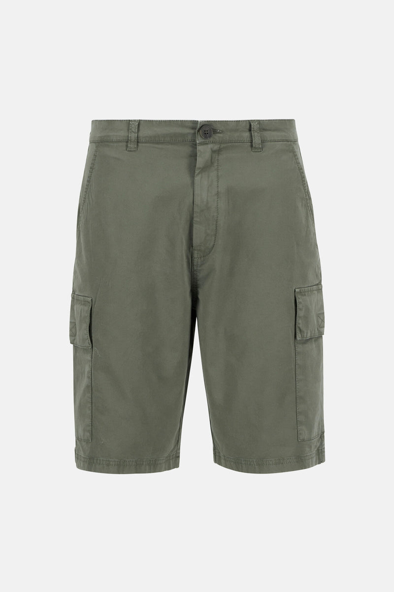 Shorts cargo in twill