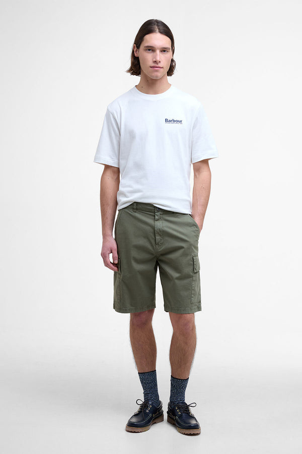 Shorts cargo in twill