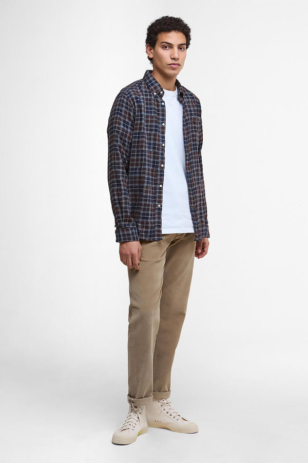 Pantaloni leggermente aderenti in velluto stretch a coste