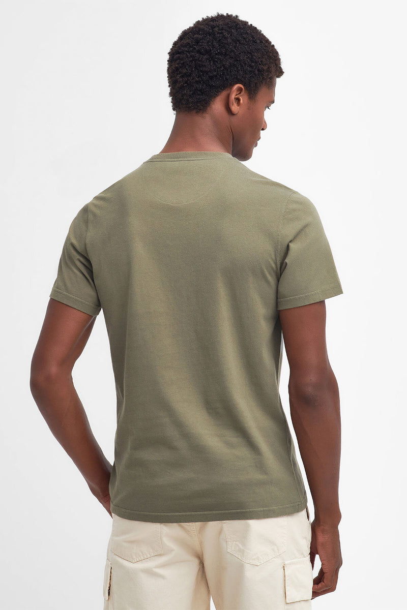 T-shirt sportiva con dettagli in tartan